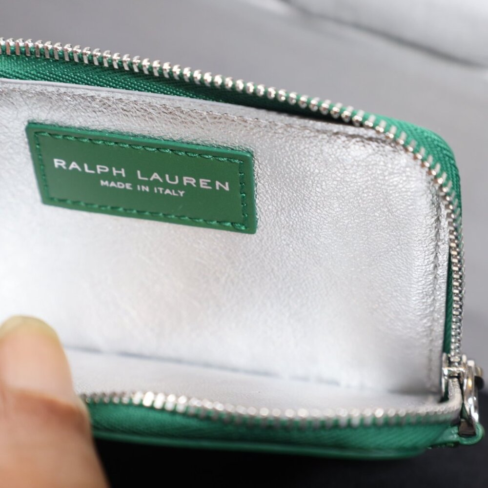 RL BOX CALFSKIN ZIP CARD CASE - Picture 5 of 9